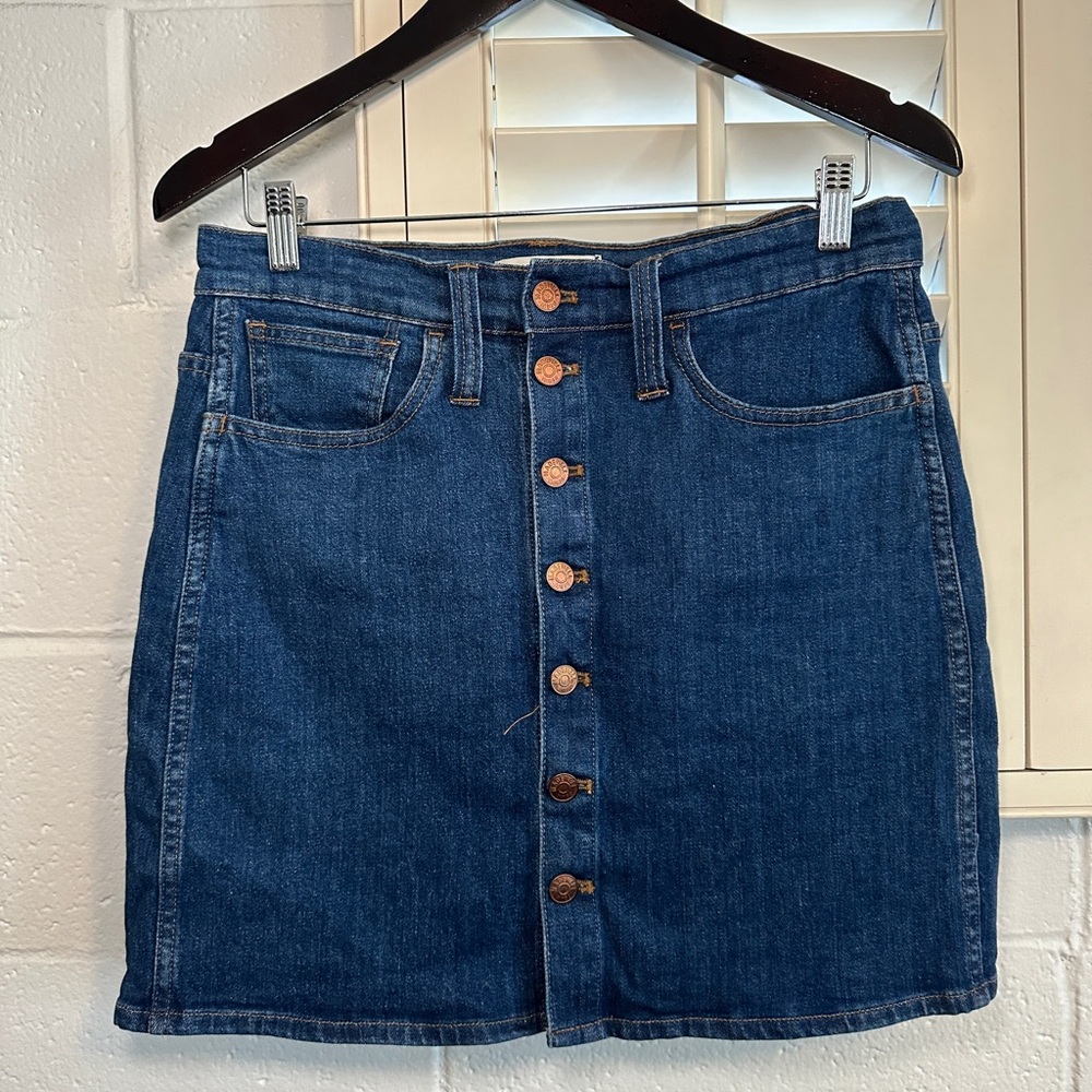 Madewell Blue Denim Skirt